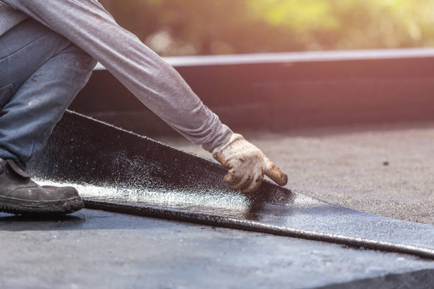 Professional Crawl Space Encapsulation technician working in Bellville, OH